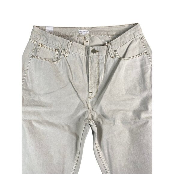 GOOD AMERICAN Woman's Good '90s Cream Icon Straight Leg Jeans Size 16 - Picture 3 of 9